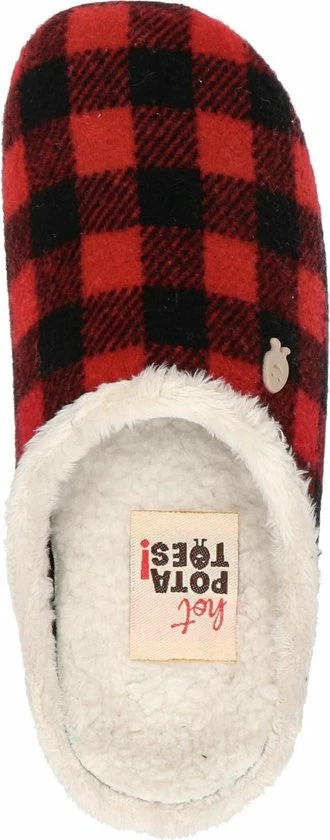 Hot Potatoes Tijvin Kinder Pantoffel - Rood Multi - Maat 39 8 Hot Potatoes Tijvin Kinder Pantoffel - Rood Multi - Maat 39 - Afbeelding 6