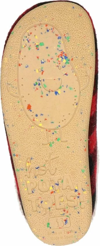 Hot Potatoes Tijvin Kinder Pantoffel - Rood Multi - Maat 39 9 Hot Potatoes Tijvin Kinder Pantoffel - Rood Multi - Maat 39 - Afbeelding 7