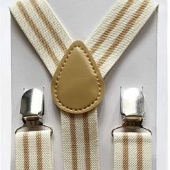 Fako Fashion® - Kinder Bretels - Kinderbretels - Print - Streep - 65cm - Crème/Beige 5 Fako Fashion® - Kinder Bretels - Kinderbretels - Print - Streep - 65cm - Crème/Beige -JACK & JONES JUNIOR winkel 346x840