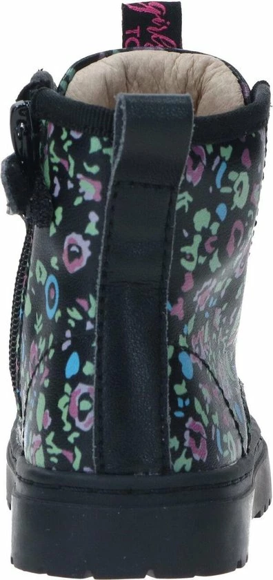 Bikerboots | Meisjes | Black Multicolor Pattern | Leer | Shoesme | Maat 26 7 Bikerboots | Meisjes | Black Multicolor Pattern | Leer | Shoesme | Maat 26 - Afbeelding 5