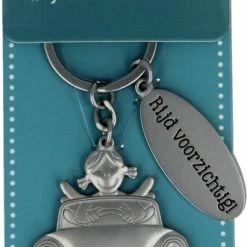 Depesche Beschermengel Sleutelhanger "Veilig In Het Verkeer" Rijd Voorzichtig Auto