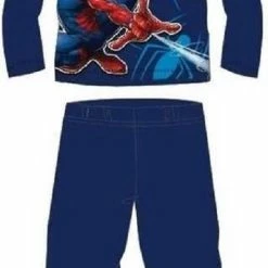 Spiderman Pyjama Maat 98 - Donkerblauw - Spider-Man Pyama - 100% Katoen