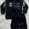 Merkloos Fan Edition Red Bull Racing F1 Gift Box | Nr. 1 Max Verstappen Fan | 100% Bio-cotton | Gift Box Includes Jumpsuit - 3 Baby Rompers - Jogging Suit | Ideaal Kraamcadeau Voor De F1 Fan | Maat EU62/68