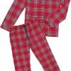 La V La-V Flanel Pyjama Set Voor Meisjes Met Geruit Patroon Rood 152-158 -JACK & JONES JUNIOR winkel 460x840