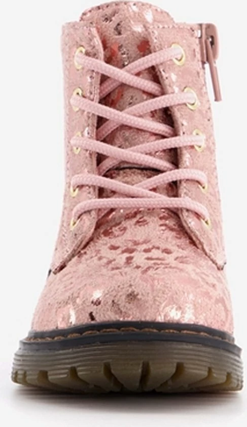 Blue Box Meisjes Veterboots Met Luipaardprint - Roze - Maat 22 4 Blue Box Meisjes Veterboots Met Luipaardprint - Roze - Maat 22 - Afbeelding 2