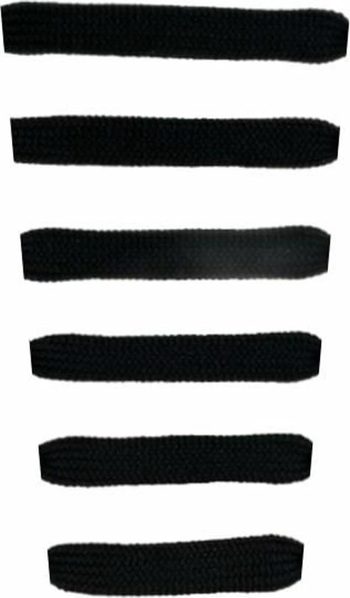 Lacetty Schoenveters - Veters - Sneakerveters - Fat Laces - Plat - Zwart - Veterlengte 110 Cm – Breedte 10 Mm 4 Lacetty Schoenveters - Veters - Sneakerveters - Fat Laces - Plat - Zwart - Veterlengte 110 Cm – Breedte 10 Mm - Afbeelding 2