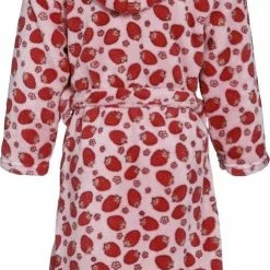 Playshoes - Fleece Badjas Voor Meisjes - Aardbeien - Roze - Maat 98-104cm -JACK & JONES JUNIOR winkel 495x840 4