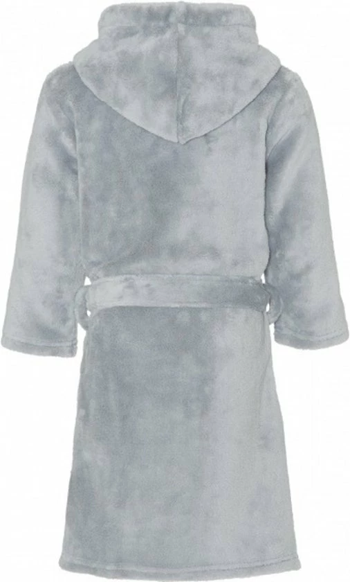 Playshoes - Fleece Badjas Met Capuchon Voor Kinderen - Grijs - Maat 122-128cm 5 Playshoes - Fleece Badjas Met Capuchon Voor Kinderen - Grijs - Maat 122-128cm - Afbeelding 3