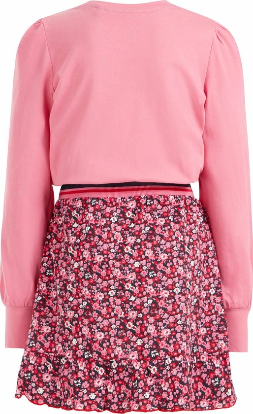 WE Fashion Meisjes Jurk Met Embroidery En Dessin - Maat 146/152 5 WE Fashion Meisjes Jurk Met Embroidery En Dessin - Maat 146/152 - Afbeelding 3