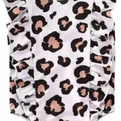 Merkloos Badpak Baby 68 Dierenprint Ruches Lief En Stoer 6 Maanden Zwempak