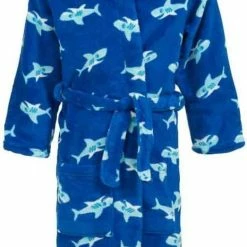 Playshoes - Fleece Badjas Met Capuchon - Haaien - Maat 122-128cm -JACK & JONES JUNIOR winkel 523x840 1