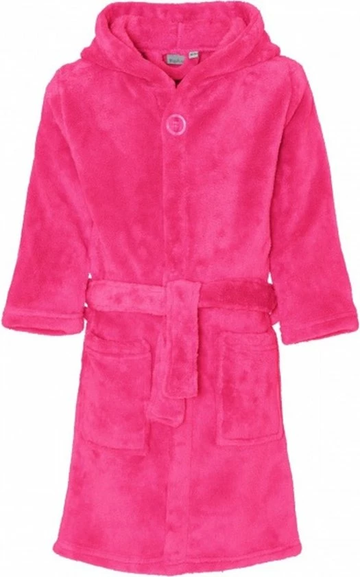 Playshoes - Fleece Badjas Met Capuchon - Roze - Maat 170-176cm 3 Playshoes - Fleece Badjas Met Capuchon - Roze - Maat 170-176cm