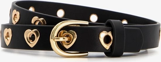 Scapino Meisjes Riem Zwart Met Hartjes - Zwart - Maat 65 3 Scapino Meisjes Riem Zwart Met Hartjes - Zwart - Maat 65