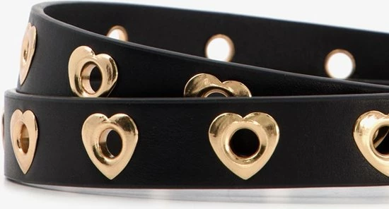 Scapino Meisjes Riem Zwart Met Hartjes - Zwart - Maat 65 5 Scapino Meisjes Riem Zwart Met Hartjes - Zwart - Maat 65 - Afbeelding 3
