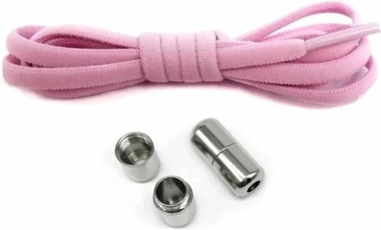 Merkloos Veters - (licht Roze) - Niet Strikken - Elastische Veters - No Tie - Schoenveters - Sportveters - Rond - Schoenveters - Kinderveters 3 Merkloos Veters - (licht Roze) - Niet Strikken - Elastische Veters - No Tie - Schoenveters - Sportveters - Rond - Schoenveters - Kinderveters