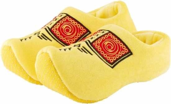 Nijhuis Klomppantoffel Geel Boeren Bies Maat 31-35 4 Nijhuis Klomppantoffel Geel Boeren Bies Maat 31-35 - Afbeelding 2