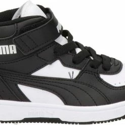 PUMA Rebound JOY AC PS Unisex Sneakers - Black/White - Maat 34
