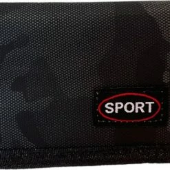 Sport Nylon Portemonnee – Klittenband Sluiting – Portemonnee Voor Jongens En Meiden – Portemonnee Heren - Camouflage Grijs