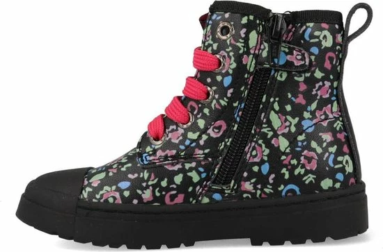 Bikerboots | Meisjes | Black Multicolor Pattern | Leer | Shoesme | Maat 26 13 Bikerboots | Meisjes | Black Multicolor Pattern | Leer | Shoesme | Maat 26 - Afbeelding 11