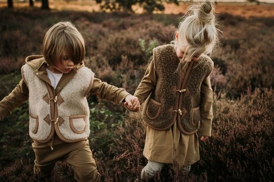 Alwero Unisex Gilet "Alpen Junior 100% Wol" Beige - Maat 116/122 5 Alwero Unisex Gilet "Alpen Junior 100% Wol" Beige - Maat 116/122 - Afbeelding 3