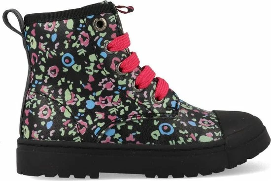 Bikerboots | Meisjes | Black Multicolor Pattern | Leer | Shoesme | Maat 26 15 Bikerboots | Meisjes | Black Multicolor Pattern | Leer | Shoesme | Maat 26 - Afbeelding 13