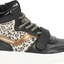 Vingino Senne Mid Sneakers Zwart - Maat 33