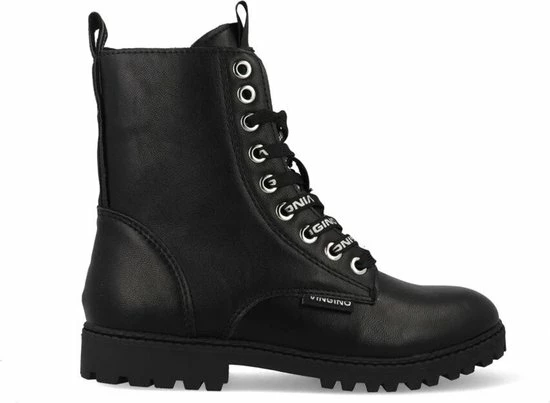 Vingino Eva High Veterboot - Meisjes - Black - Maat 40 9 Vingino Eva High Veterboot - Meisjes - Black - Maat 40 - Afbeelding 7