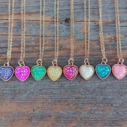 Ketting Meisje- Hartje- Diamant- Paars- Lila- Goud- Kind- LiLaLove -JACK & JONES JUNIOR winkel 550x412