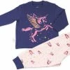 Frogs And Dogs - Pyjama Unicorn - Navy Blauw - Maat 104 - Meisjes