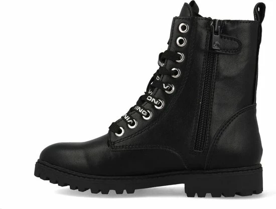 Vingino Eva High Veterboot - Meisjes - Black - Maat 40 7 Vingino Eva High Veterboot - Meisjes - Black - Maat 40 - Afbeelding 5