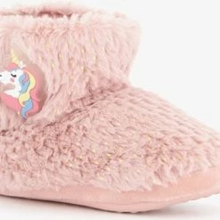 Thu!s Hoge Kinder Pantoffels Met Unicorn - Roze - Maat 35 - Sloffen