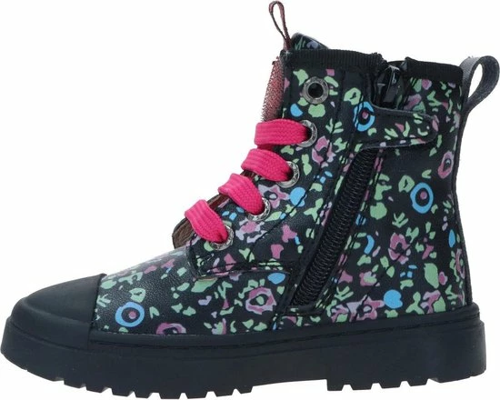 Bikerboots | Meisjes | Black Multicolor Pattern | Leer | Shoesme | Maat 26 9 Bikerboots | Meisjes | Black Multicolor Pattern | Leer | Shoesme | Maat 26 - Afbeelding 7