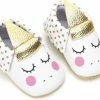 Merkloos Eenhoorn Baby Slofjes - Wit Roze Goud - 12/15 Maanden - Unicorn - PU Leer - Mocassins - Kraamcadeau - Babyshower