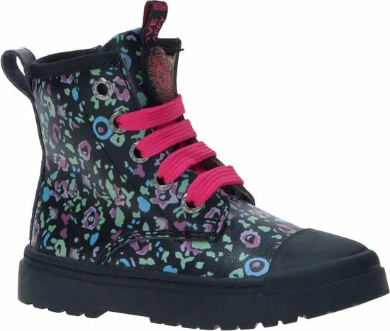 Bikerboots | Meisjes | Black Multicolor Pattern | Leer | Shoesme | Maat 26 12 Bikerboots | Meisjes | Black Multicolor Pattern | Leer | Shoesme | Maat 26 - Afbeelding 10