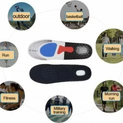 Merkloos Inlegzolen Tegen Hielspoor En Onderdrukking Van Pijn- Gelzolen / Inlegzooltjes - Maat /34/35/36/37/38/39/ Gel Zooltjes Zolen - Sport Schoenen Zooltjes - Zwart -JACK & JONES JUNIOR winkel 550x487 1