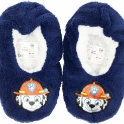 Paw Patrol Pantoffels / Sloffen Met Anti-slip - Coral Fleece - Navy - Maat 31/32