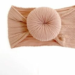 Merkloos Baby Haarbandjes Met Donut (0-2 Jaar) - Roestbruin Zand Beige -JACK & JONES JUNIOR winkel 550x498