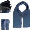 Kitti 3-Delig Winter Set | Muts (Beanie) Met Fleecevoering - Sjaal - Handschoenen | 9-15 Jaar Jongens | K22180-12-04 -JACK & JONES JUNIOR winkel 550x504 3