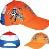 Burco Holland Luxe Kinder Sandwich Cap - 6 Panel Oranje Baseball Cap Met De Nederlandse Leeuw Erop Gedrukt. Baseballcap