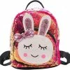Novalino Rugtas - Meisjes - Rugzak - Schooltas - Fuchsia - Roze - Rugzak - 22x32 Cm - Glitter - Tas - Konijntje - Pailletten - 3-8 Jaar - CADEAU TIP! -JACK & JONES JUNIOR winkel 550x527