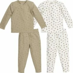 Meyco Mini Panther Pyjama - 2-pack - Offwhite/sand - 86/92