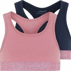 NAME IT KIDS NKFSHORT TOP 2P HEATHER ROSE LUREX NOOS Meisjes Top - Maat 158-164 -JACK & JONES JUNIOR winkel 550x535 1