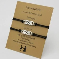 Estacks Moeder Dochter Armband -Moederdag Cadeau-cadeau Voor Moeder -Moeder Dochter Cadeau -vriendschaps Armband- Moeder En Dochter Armband -mother & Daughter Armband