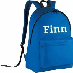 Ki-Mood Schooltas Met Naam Royal Blue| Geborduurd | 16 Verschillende Kleuren | Gepersonaliseerd