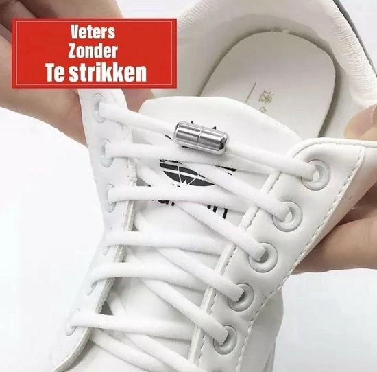 Merkloos Veters - (licht Roze) - Niet Strikken - Elastische Veters - No Tie - Schoenveters - Sportveters - Rond - Schoenveters - Kinderveters 5 Merkloos Veters - (licht Roze) - Niet Strikken - Elastische Veters - No Tie - Schoenveters - Sportveters - Rond - Schoenveters - Kinderveters - Afbeelding 3