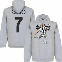Retake Ronaldo 7 Script Hooded Sweater - Grijs - Kinderen - 140