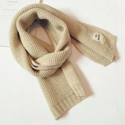 TS Store New Season Gebreide Katoenen Kinderen/ Baby / Jongens / Meisjes Sjaal Van 100% Katoen Winter/herfst Kleur: Beige -JACK & JONES JUNIOR winkel 550x547 3