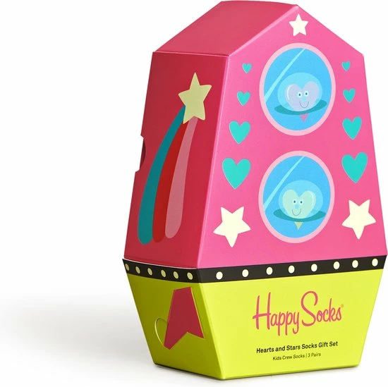 Happy Socks XKHNS08-3303 3-Pack Kids Hearts And Stars Socks Gift Set - Maat 0-12M 5 Happy Socks XKHNS08-3303 3-Pack Kids Hearts And Stars Socks Gift Set - Maat 0-12M - Afbeelding 3