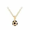 Fashion Favorite Ketting Met Voetbal Hanger - Goudkleurig - 45 + 5 Cm