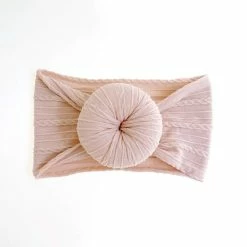 Merkloos Baby Haarbandjes Met Donut (0-2 Jaar) - Roestbruin Zand Beige -JACK & JONES JUNIOR winkel 550x550 144